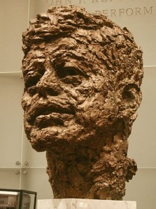 A bust at the John F. Kennedy Center for the Performing Arts.